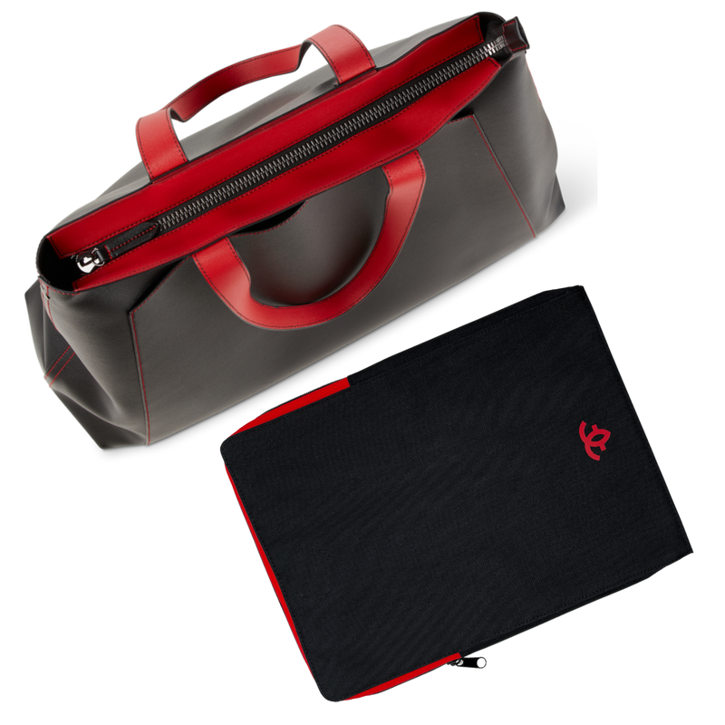 Rouge Noir Tote With Laptop Sleeve