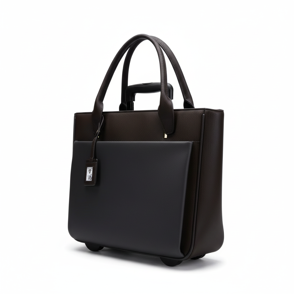 Florence 17" Rolling Laptop Bag — Black