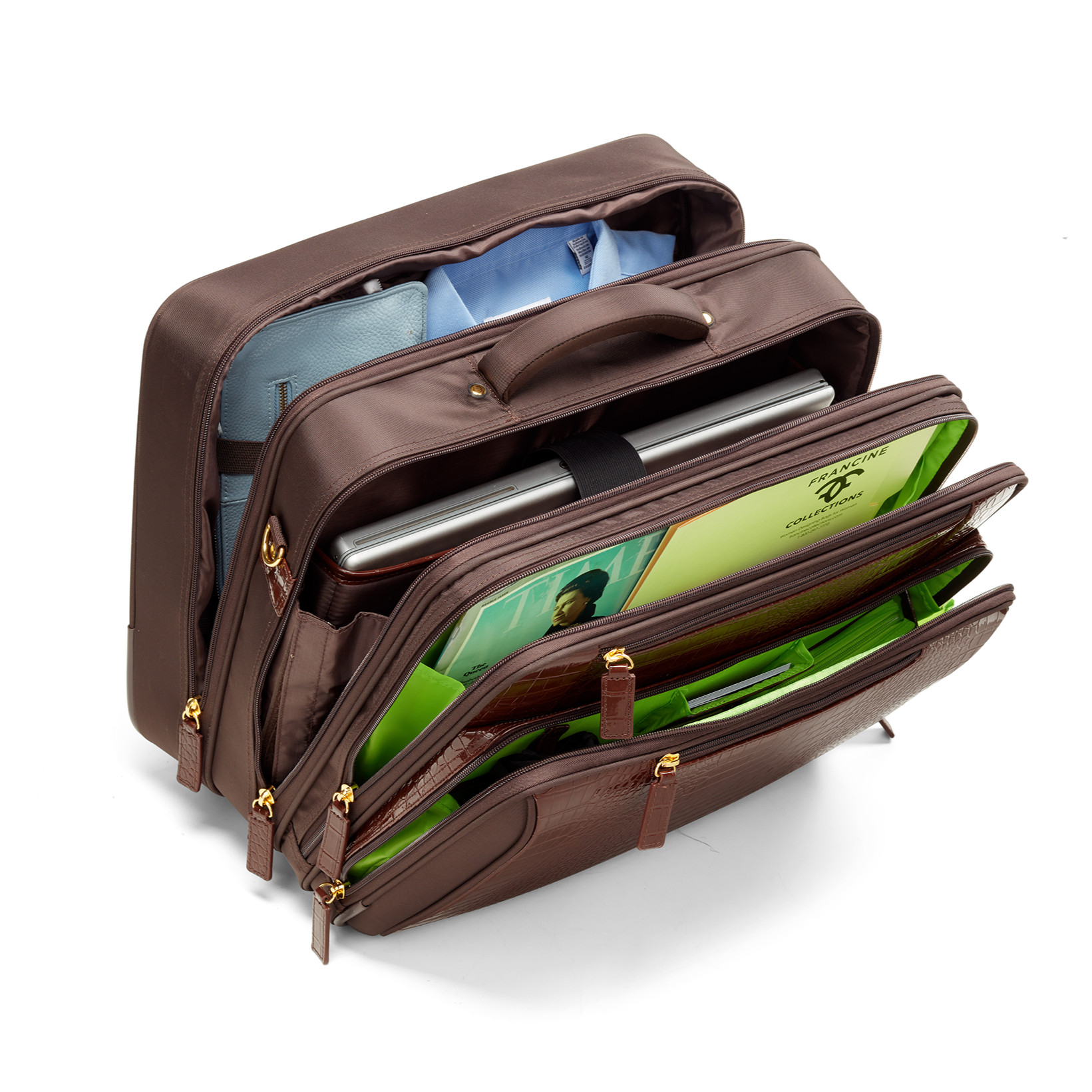 Croco Overnight Laptop Roller – 17” For Men and Women