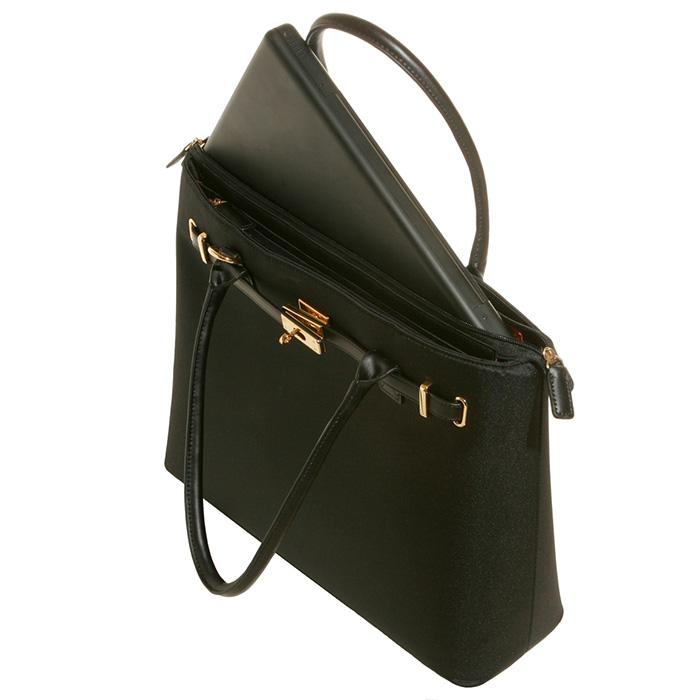 Thoroughbred Zippered Laptop Bag 16" - Francine Collections