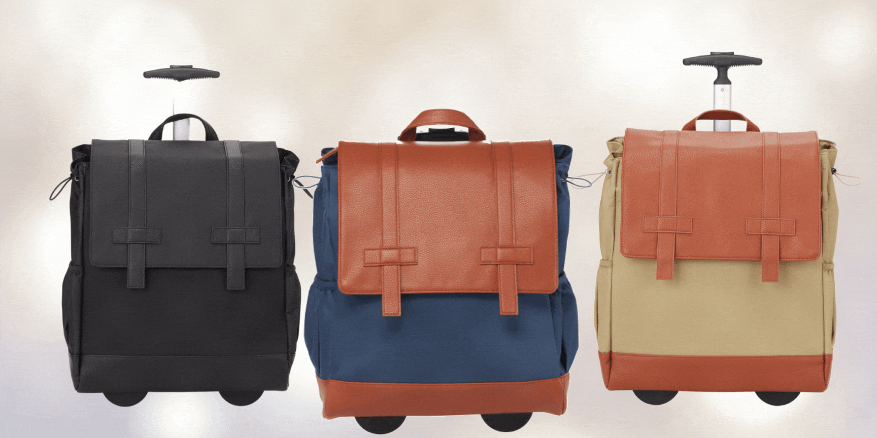 Take Your Work Anywhere: Francine's Wheels Up 16" Backpack Roller - Francine Collections