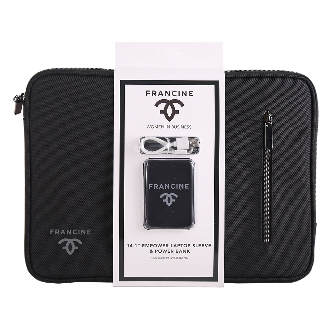 NEW! 14.1" Laptop Empower Sleeve & Power Bank - Francine Collections