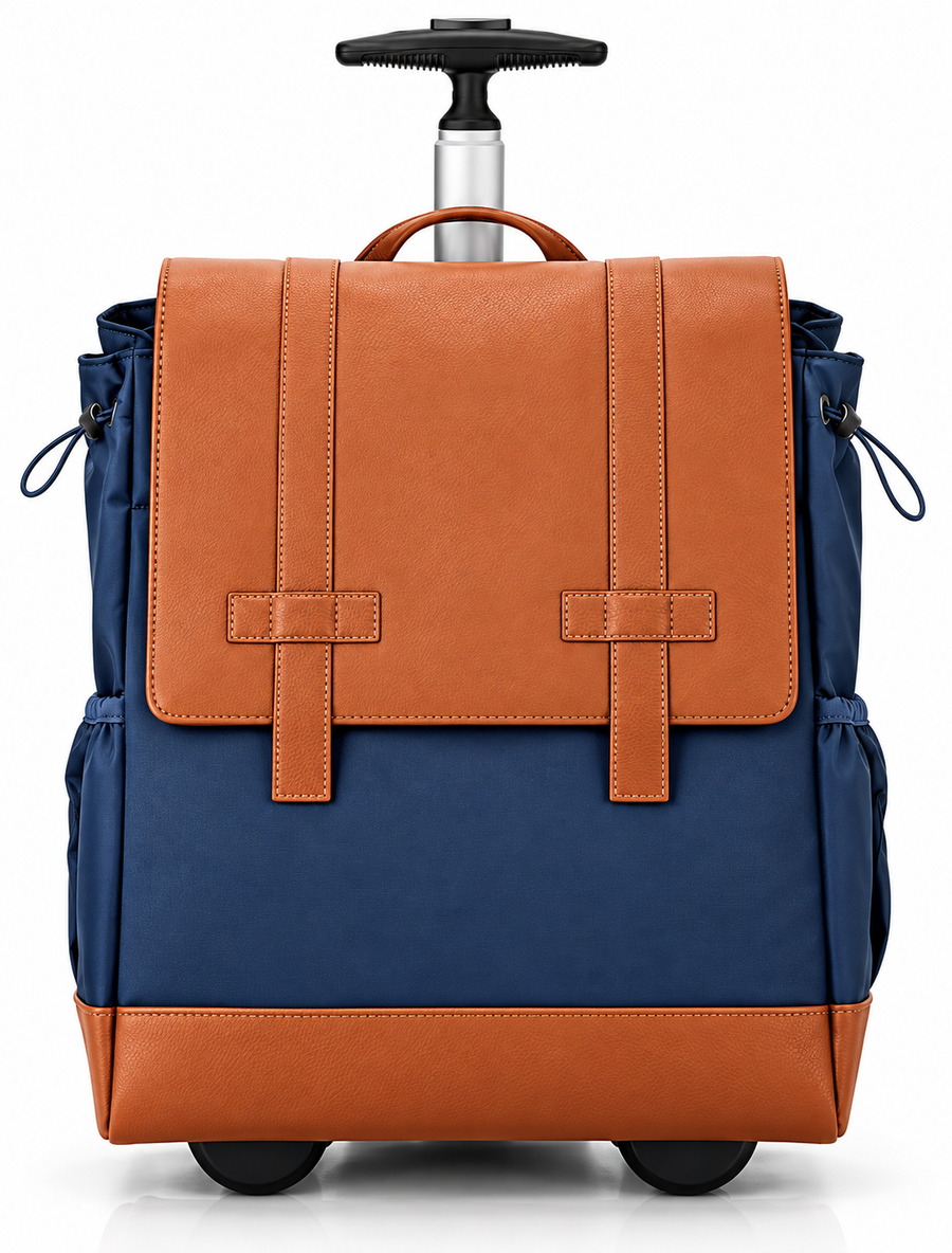 Wheels Up 16" Rolling Backpack | NAVY