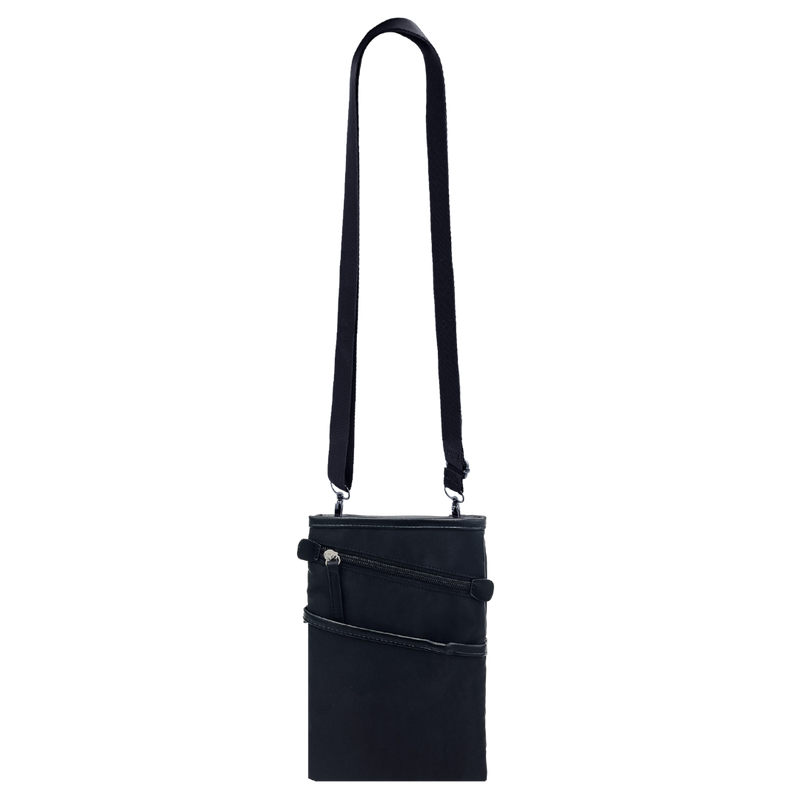 City Slim Black Crossbody Tech Bag