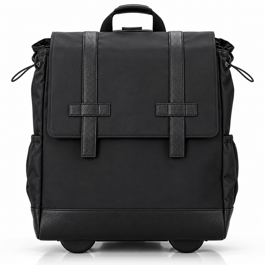 Wheels Up 16" Rolling Backpack | BLACK
