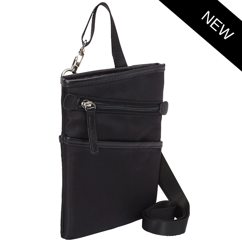 City Slim Black Crossbody Tech Bag