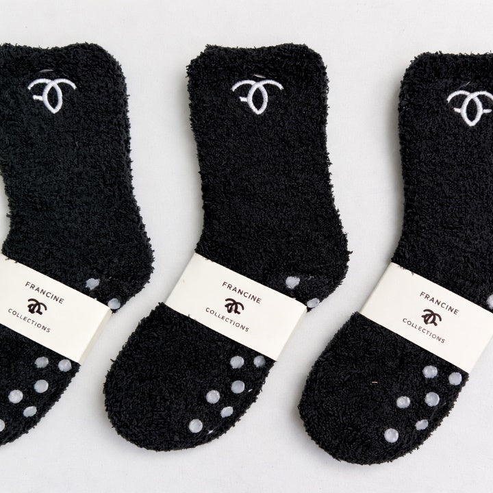 Francine Collections Fuzzy Non-Slip Socks