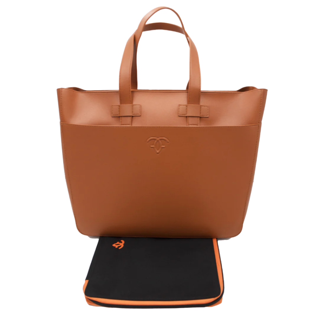 Indiana Vegan Leather Zipper Tote - Francine Collections