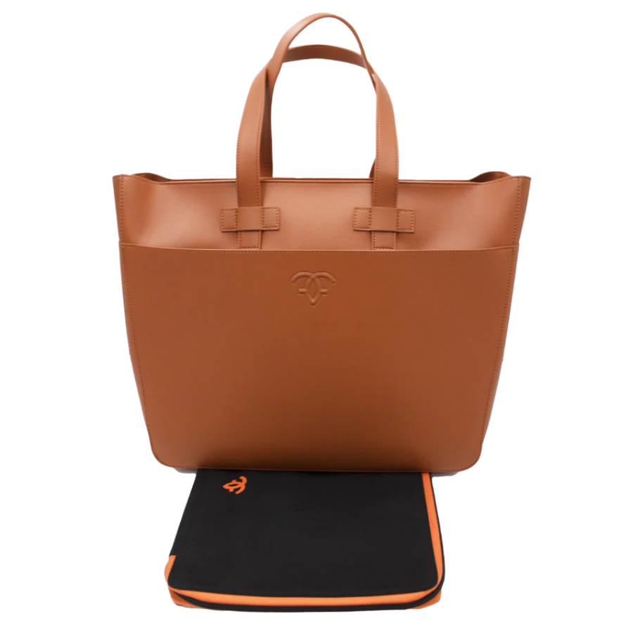 Indiana Vegan Leather Zipper Tote - Francine Collections