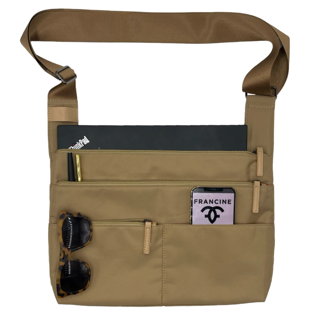 Montana – Slim 14" Laptop Crossbody Backpack – Unisex Design - Francine Collections