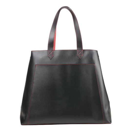 Rouge Noir Black 15" Laptop Tote With Sleeve - Francine Collections