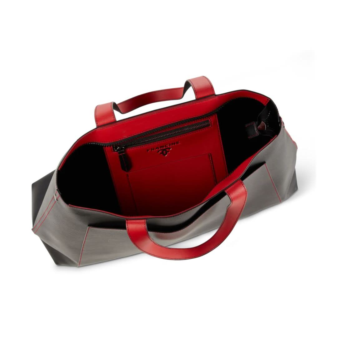 Rouge Noir Black 15" Laptop Tote With Sleeve - Francine Collections