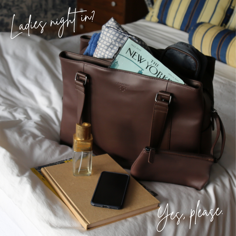 Bond Street Leather 17.3" Laptop Weekender