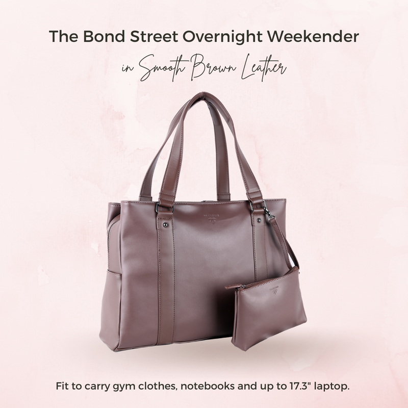 Bond Street Leather 17.3" Laptop Weekender