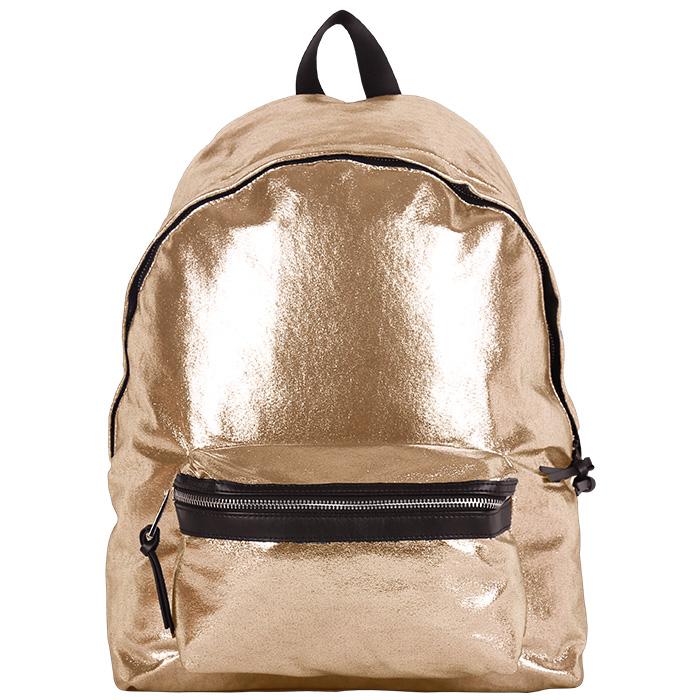 Napoli Backpack Metallic Gold | Laptop Bags for Women | Francine Collections