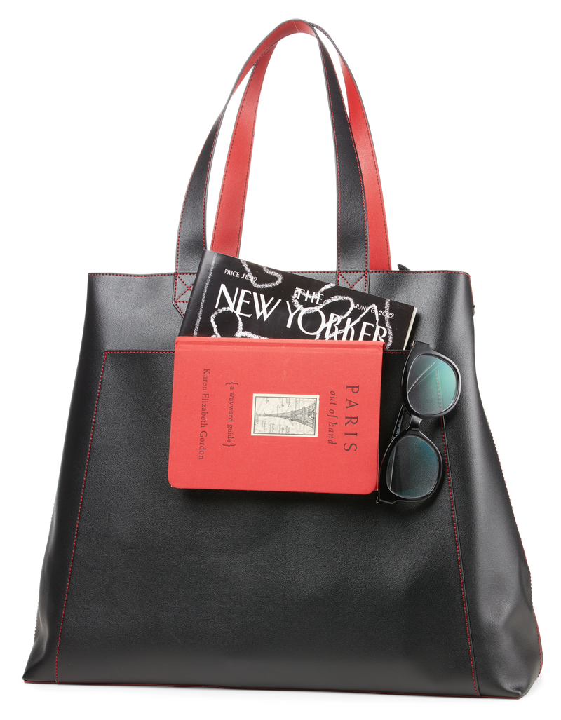 Rouge Noir Tote With Laptop Sleeve