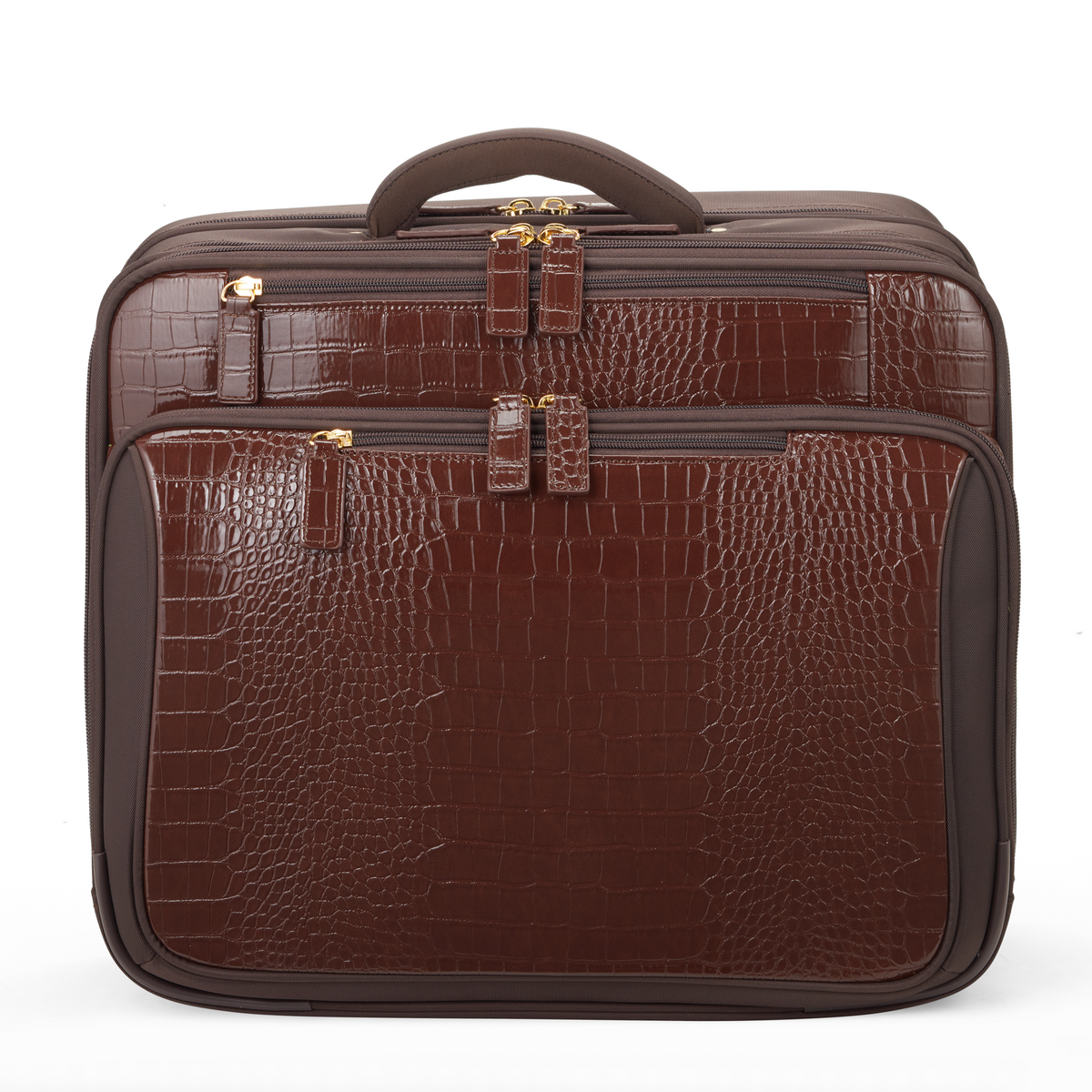 Croco All In One Rolling Overnighter - Francine Collections
