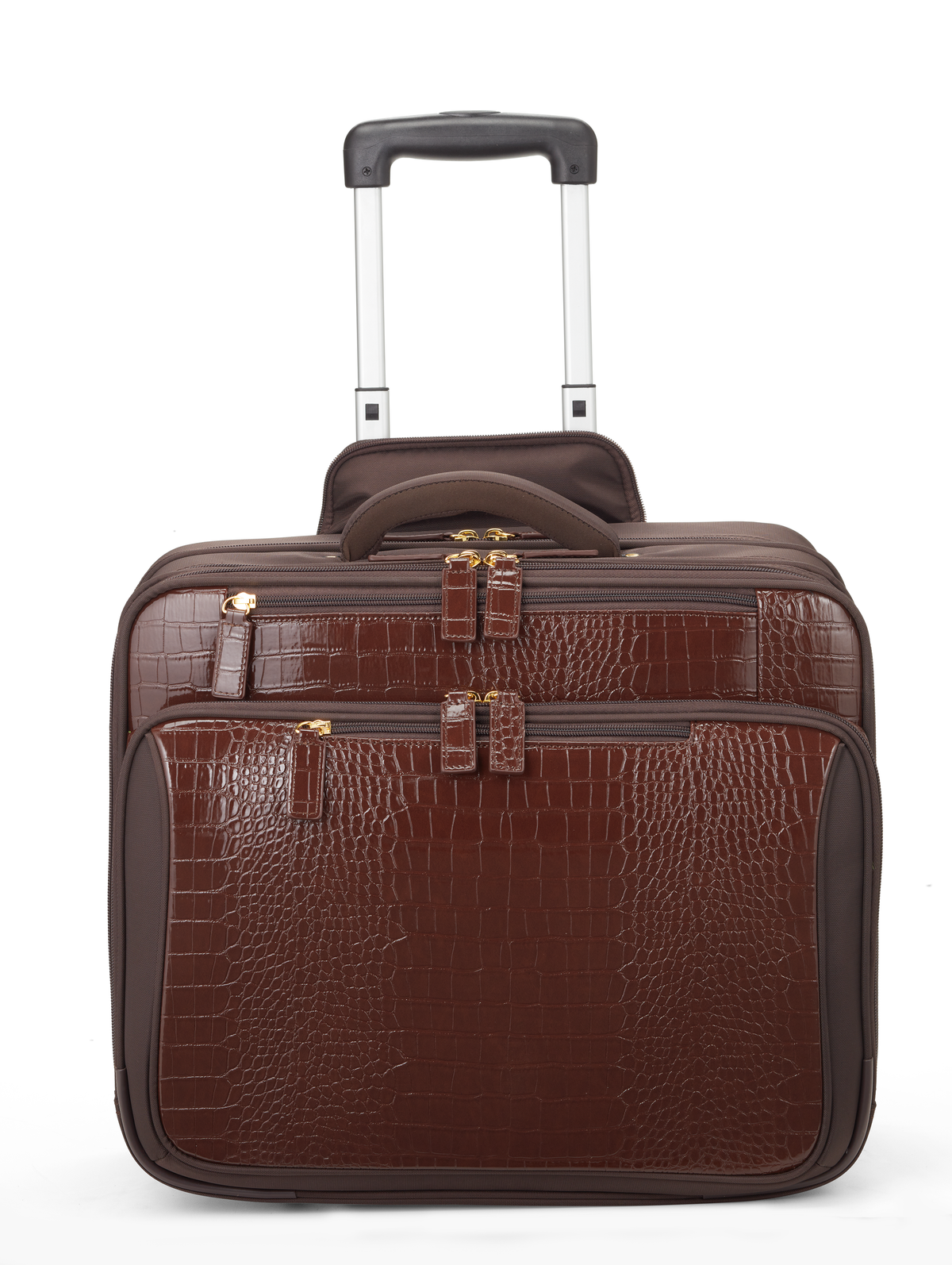 Croco All In One Rolling Overnighter - Francine Collections