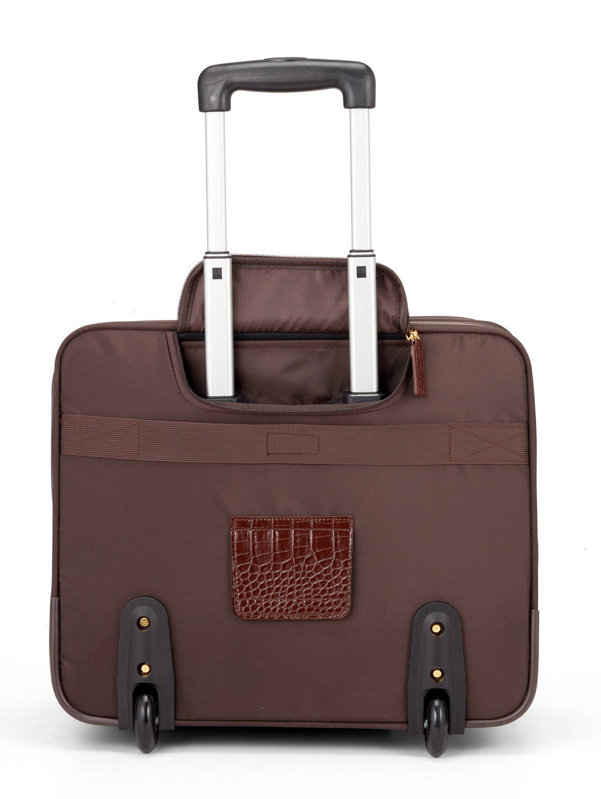 Croco All In One Rolling Overnighter - Francine Collections