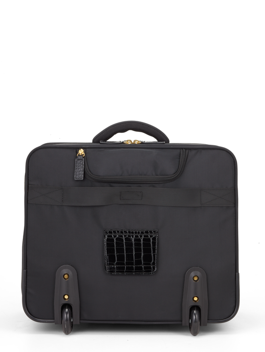 Croco All In One Rolling Overnighter - Francine Collections
