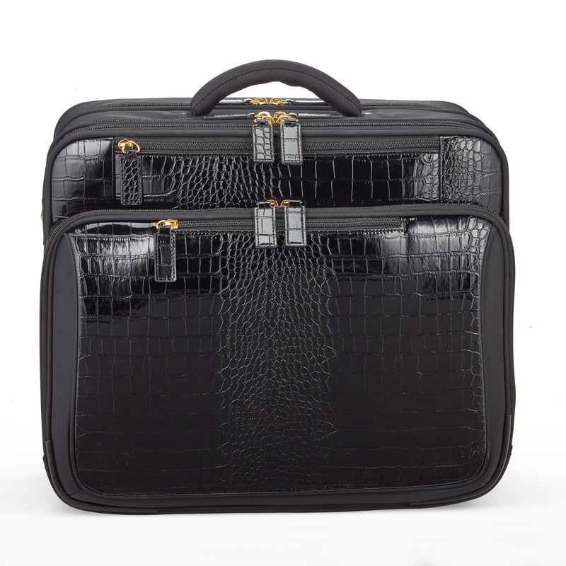 Croco All In One Rolling Overnighter - Francine Collections