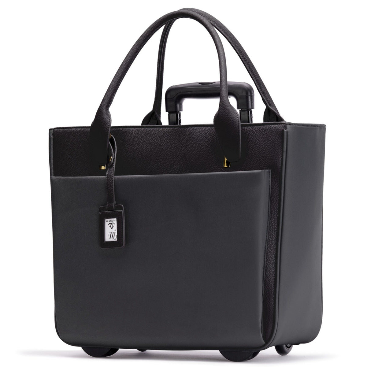 Florence 17" Rolling Laptop Bag — Black