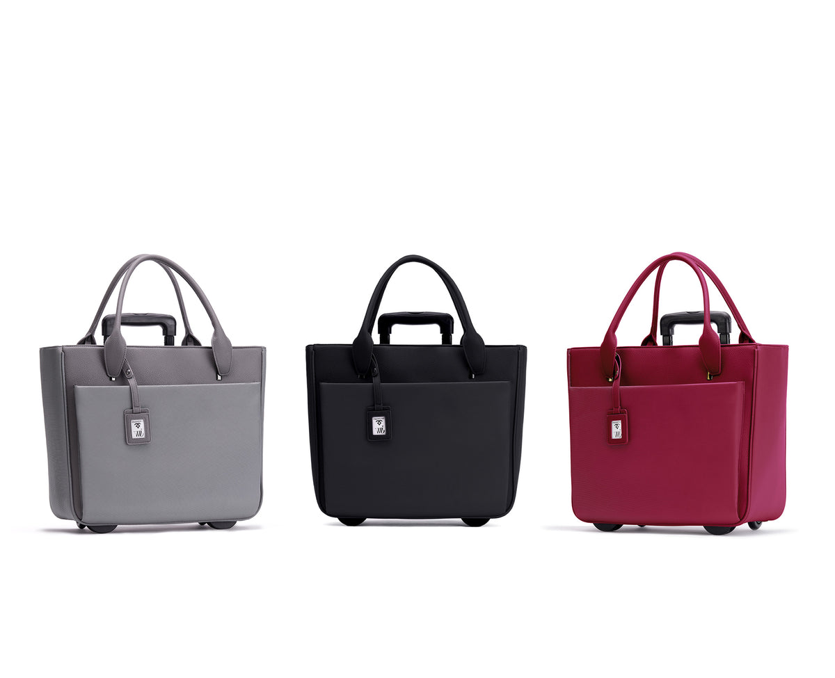 Florence 17" Rolling Laptop Bag — Black