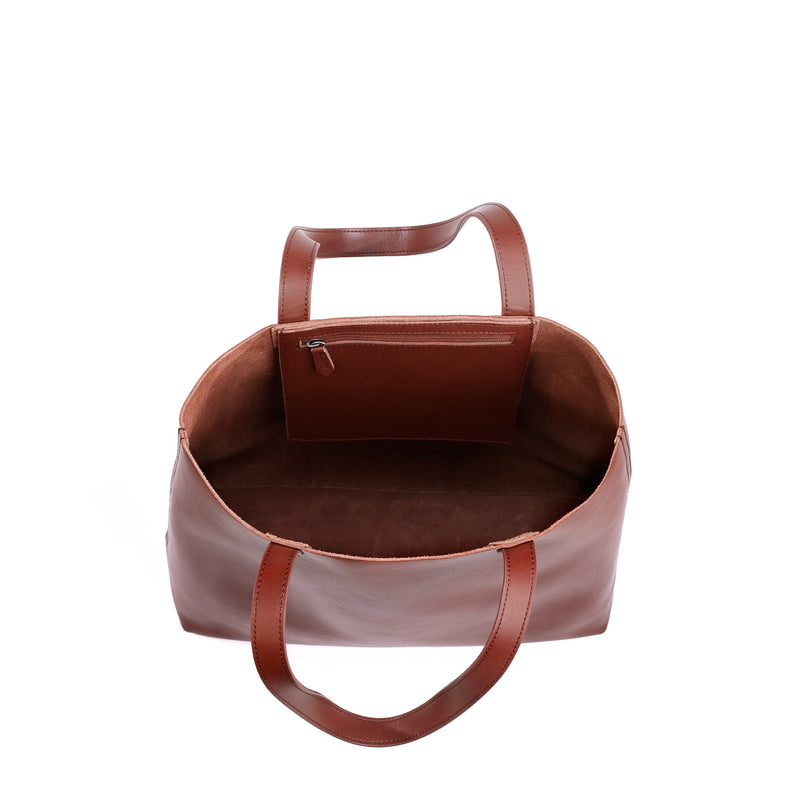 Made Easy Leather Carryall Work Tote
