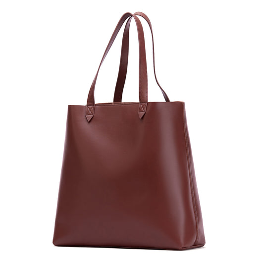 Made Easy – Genuine Leather Spacious 16" Laptop Tote - Francine Collections