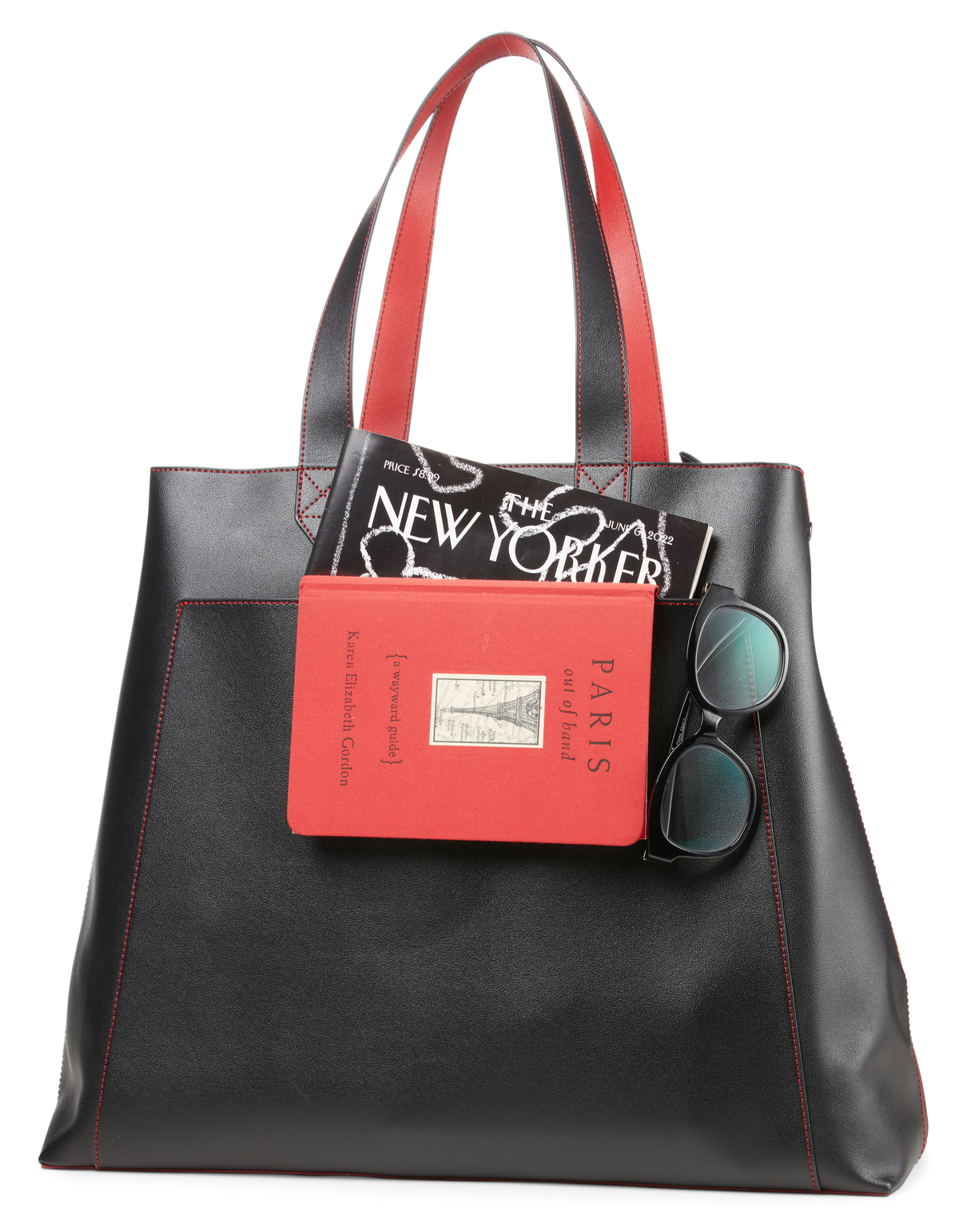 Rouge Noir Black 15" Laptop Tote With Sleeve - Francine Collections
