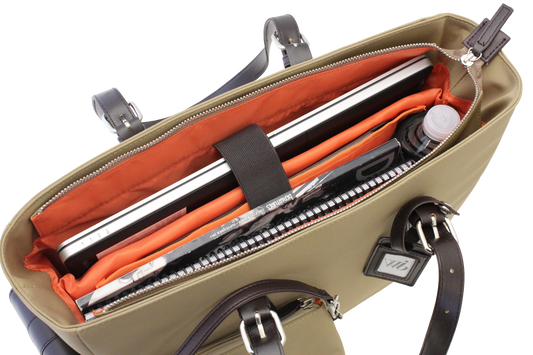 Slim Liberator 16" Laptop Tote with wrist purse - Francine Collections