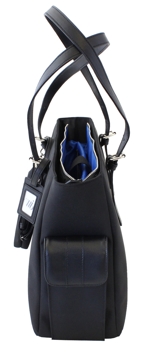 Slim Liberator 16" Laptop Tote with wrist purse - Francine Collections