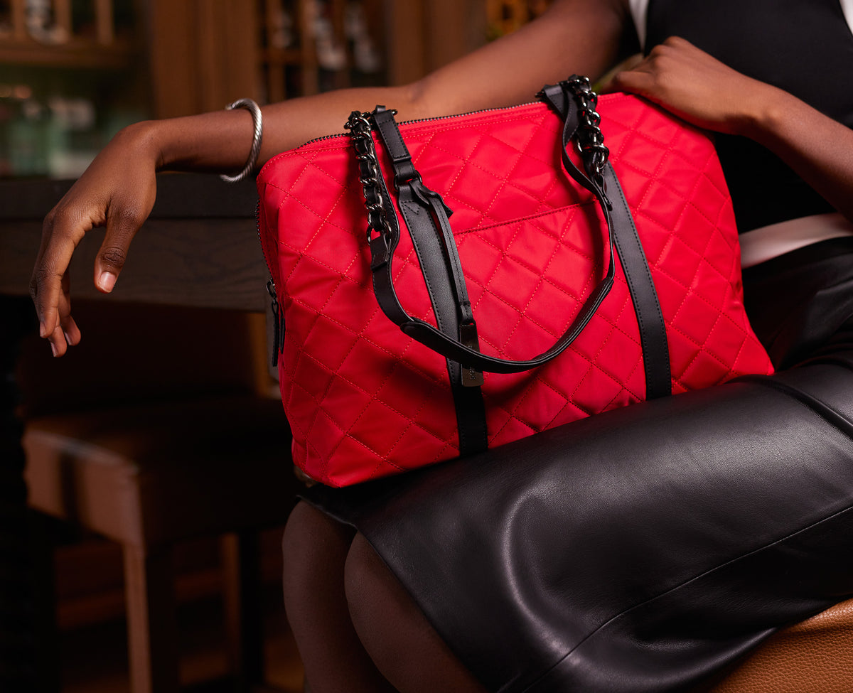 The No. 5 Classic 15” Laptop Tote - Francine Collections