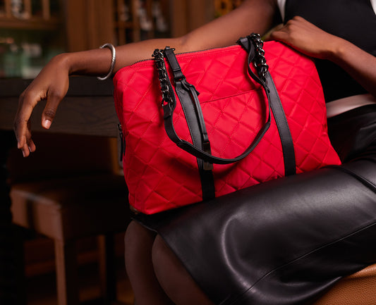 The No. 5 Classic 15” Laptop Tote - Francine Collections
