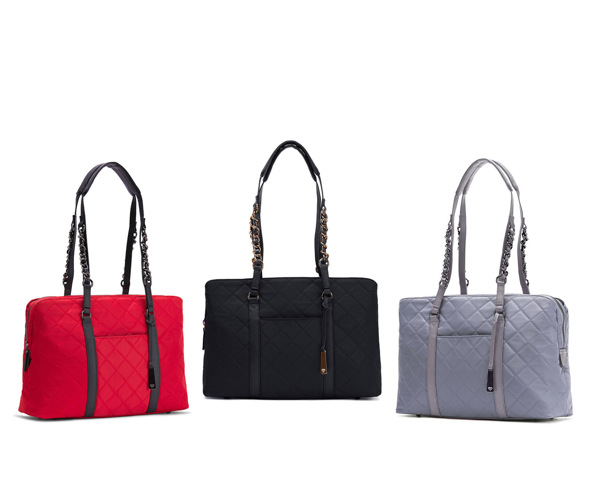 The No. 5 Classic 15” Laptop Tote - Francine Collections