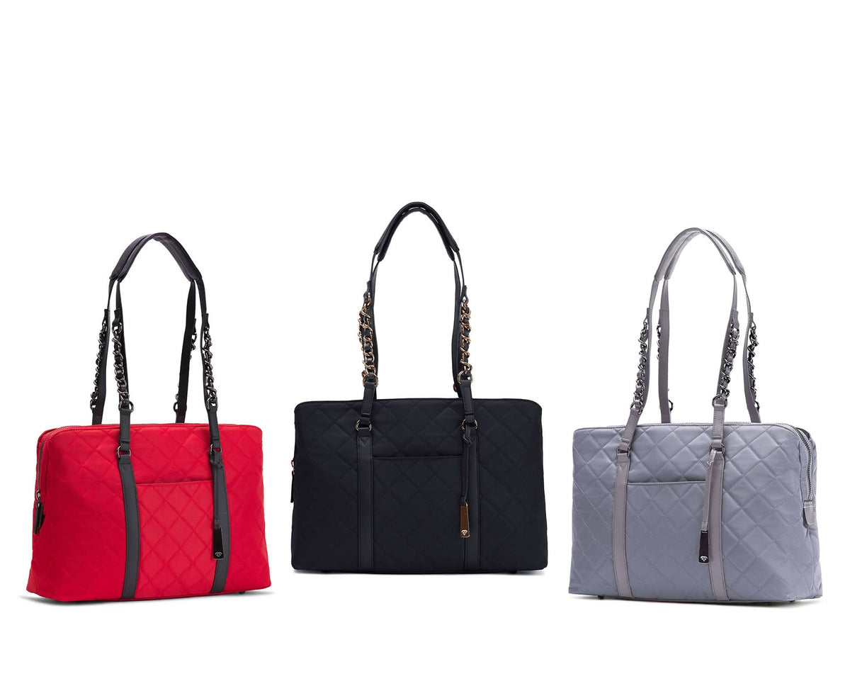 The No. 5 Classic 15” Laptop Tote - Francine Collections